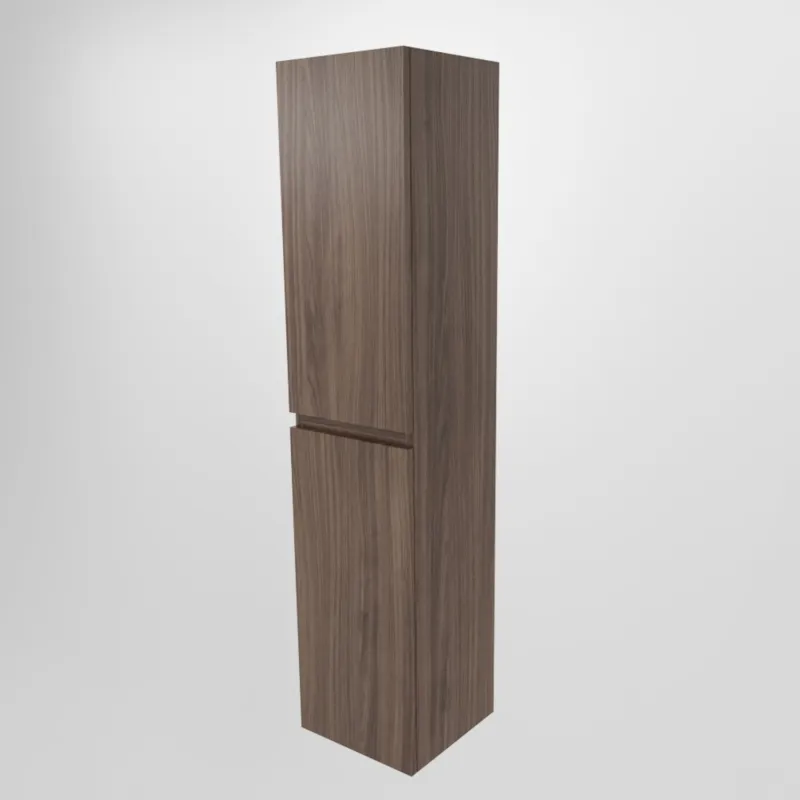 Tijdelijk Beschikbaar Kolomkast Mondiaz Aivy Hangend 160x35x35cm MDF 2 Deuren Softclose Greeploos Mocha