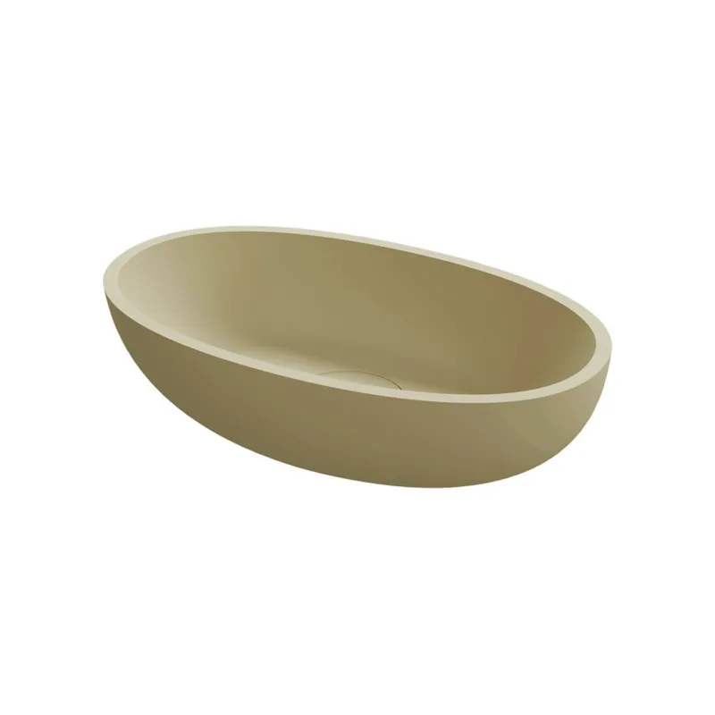 Waskom Riho Escala 55x32 cm Solid Surface Mat Pebble Grey Hete Deal
