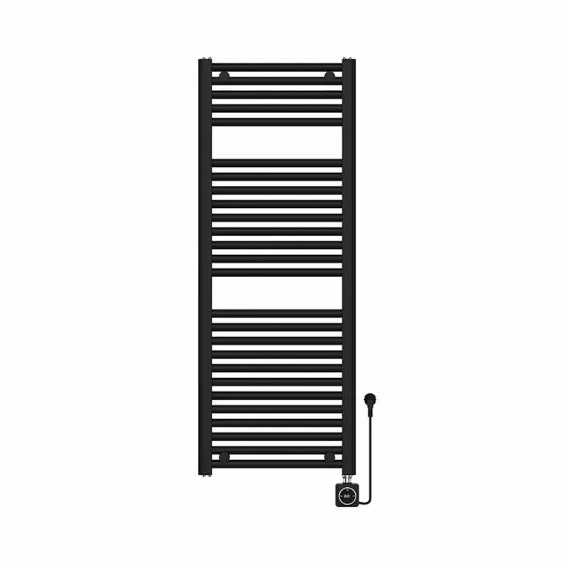 Elektrische Radiator BWS Lara 118.5x45 Cm Smart Wifi Mat Zwart Direct Verzonden