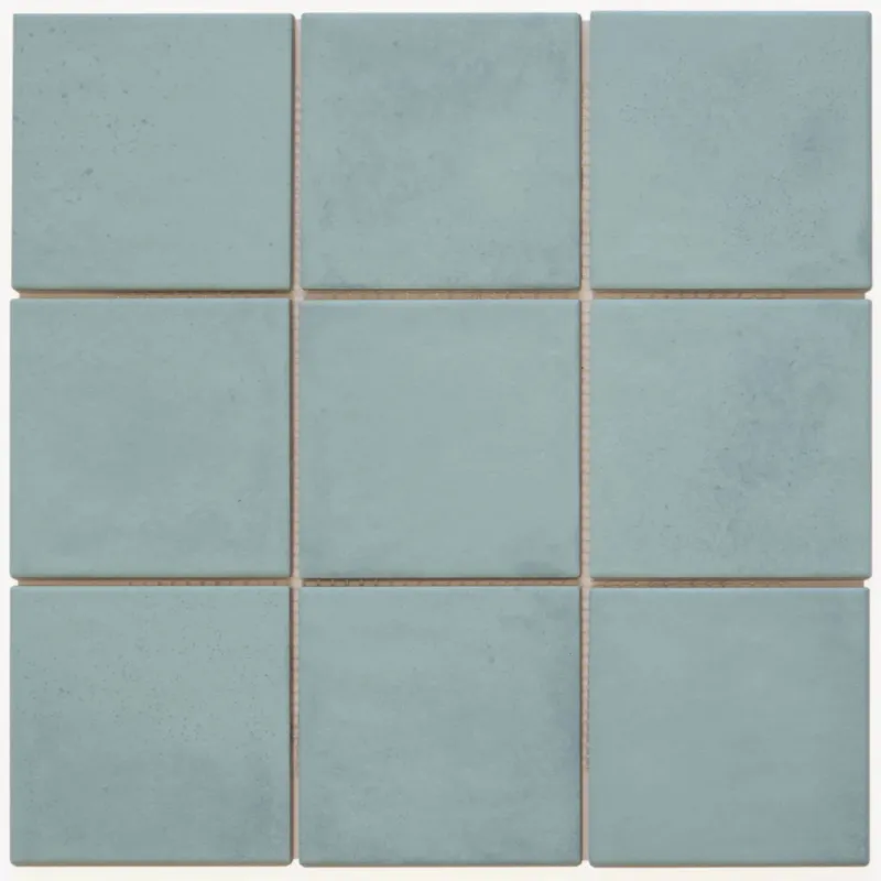 Direct Beschikbaar Mozaiek Tegel Kasba 29,7x29,7 cm Mat Turquoise (Prijs per M2)