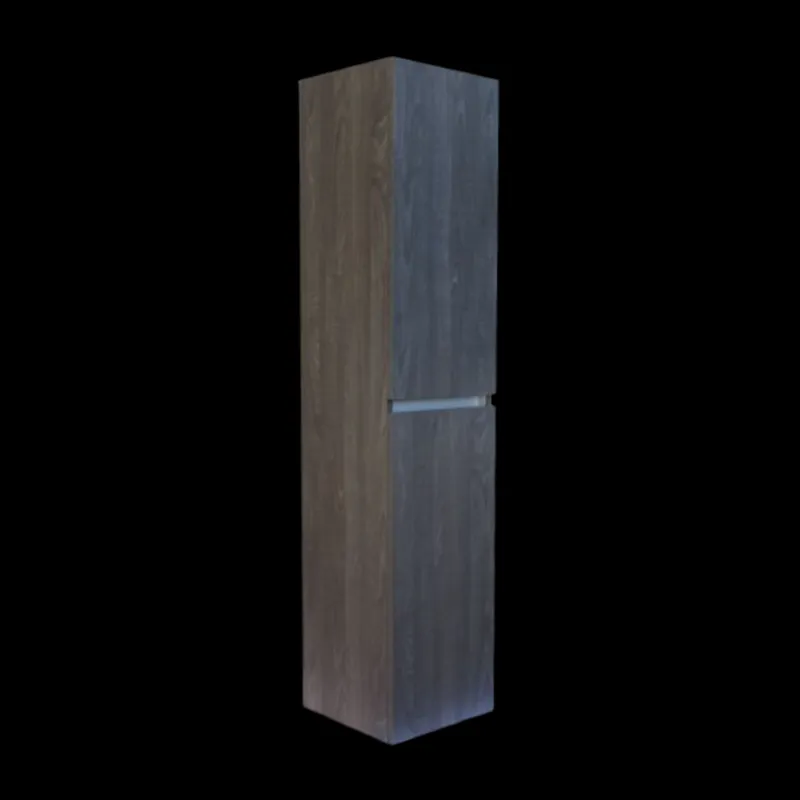 Kolomkast Sanilux Trendline Met Greeplijst Aluminium 160x35x35 Cm Silver Oak Superprijs