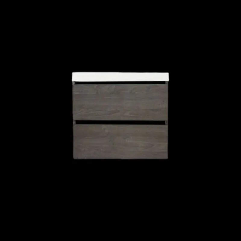 Meest Verkocht Onderkast Sanilux Trendline Met Greeplijst Mat Zwart 60x47x52 Cm Silver Oak