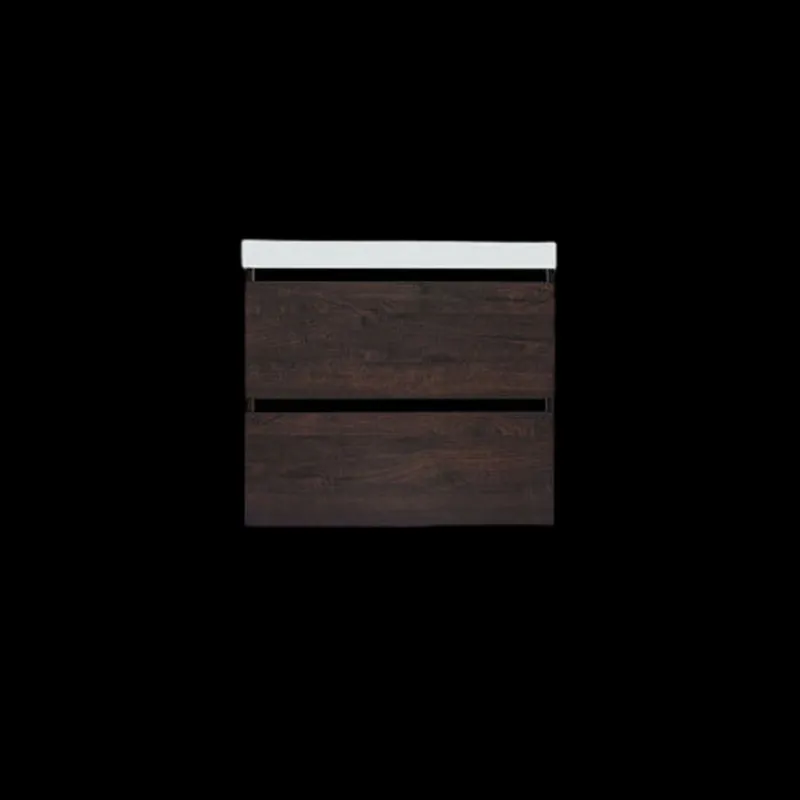 Gratis Retour Onderkast Sanilux Trendline Met Greeplijst Mat Zwart 60x47x52 Cm Brown Oak