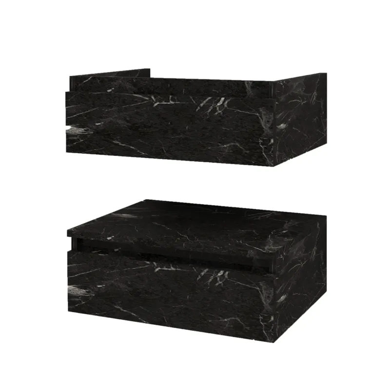 Rechtstreeks Van De Fabrikant Onderkast BWS Venus 61x55x40 cm Zwart Marmer