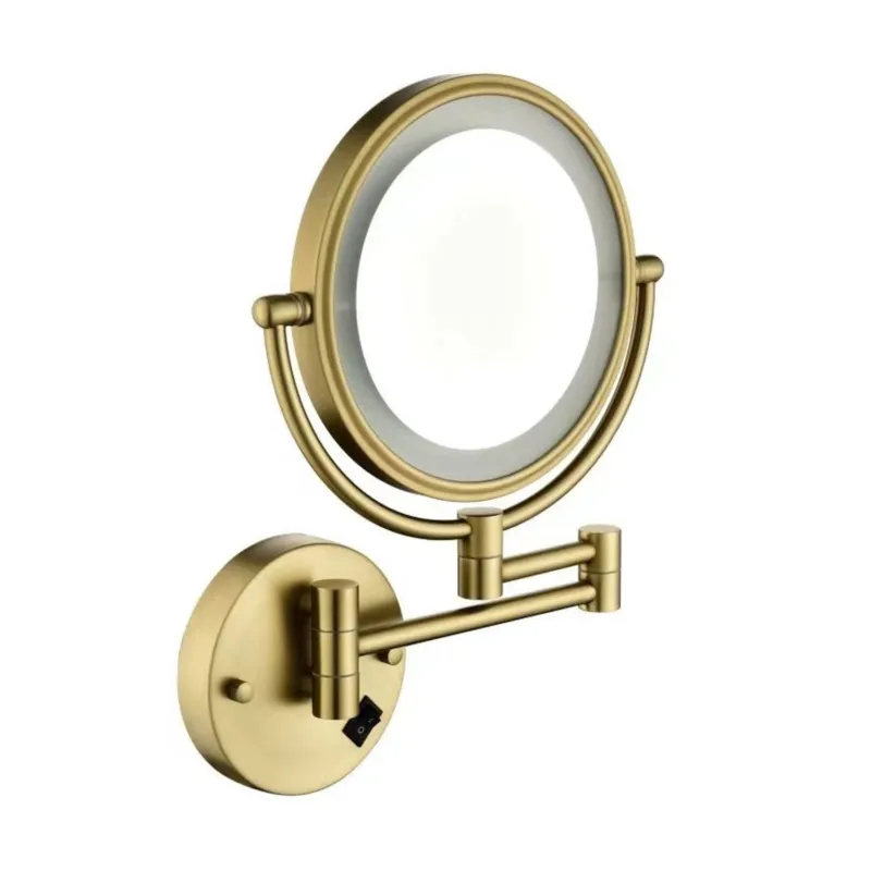 Speciale Aanbieding Cosmeticaspiegel Best Design Nancy Rond 20 cm Mat Goud