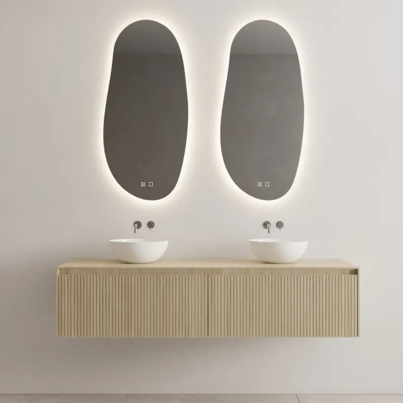 Onderkast Gliss Design Timotheus 180 CM 2 Lades Incl Topplaat Corn Silk Tijdelijk Beschikbaar