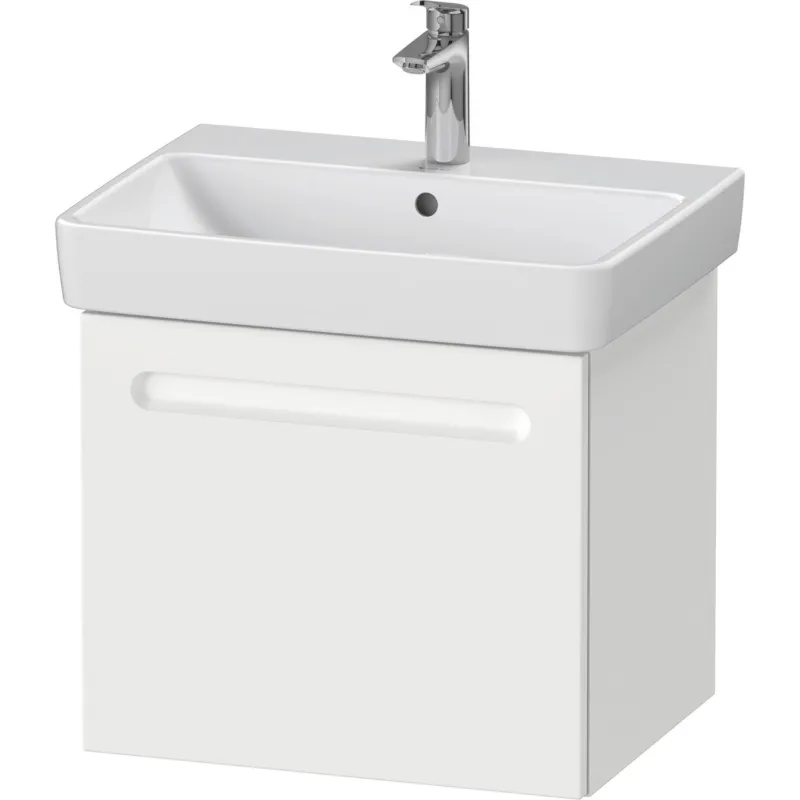 Wastafelkast Duravit No.1 Met 1 lade 54x42.6x47.8cm Met Geïntegreerde Greep Mat Wit Direct Verzonden