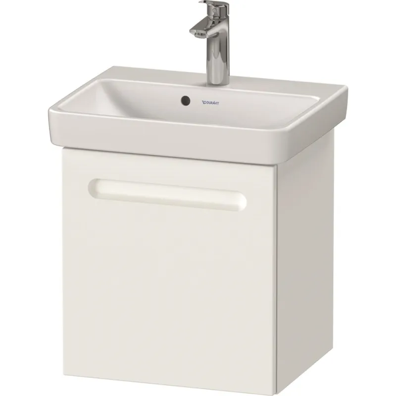 Veilige Betaling Wastafelonderkast Duravit No.1 Met 1 Deur Rechts 44x38.6x47.8cm Met Geïntegreerde Greep Mat Wit