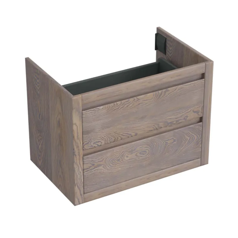 Bestel Nu Onderkast Forzalaqua Gela 80x51x60 Cm 2 Softclose Lades Eiken Silver Grey