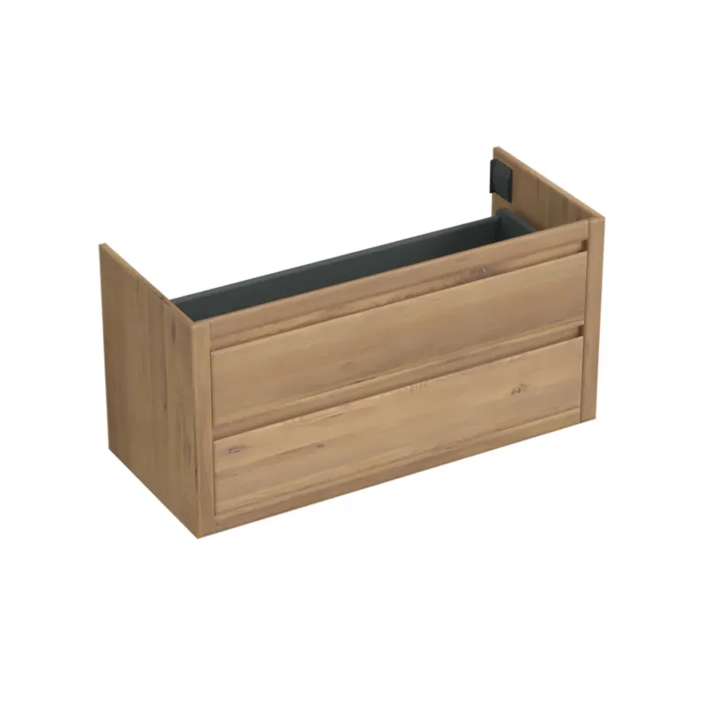 Aanbieding Onderkast Forzalaqua Gela 120x51x60 Cm 2 Softclose Lades Eiken Oyster