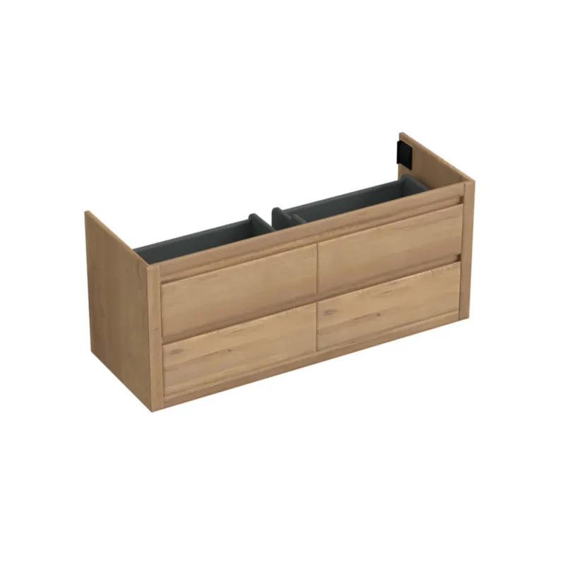 Bestseller Onderkast Forzalaqua Gela 140x51x60 Cm 4 Softclose Lades Eiken Oyster
